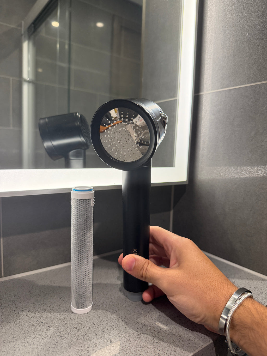 CLEAU Shower Head — Matte Black